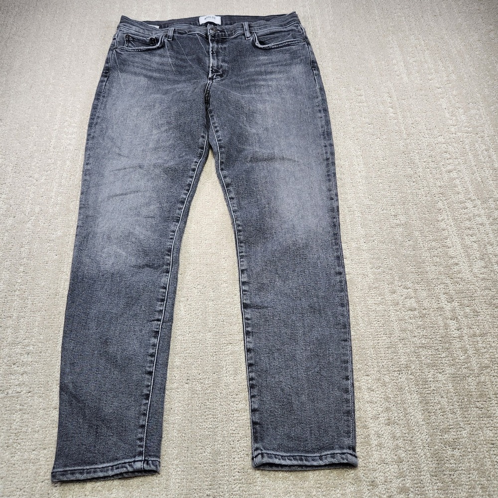 Agolde Jeans Women 31 Sophie Skinny Stretch Denim Mid Rise Gray LA